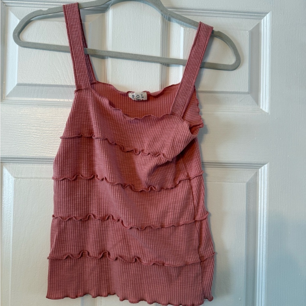 POL Dusty Rose Ruffle Camisole